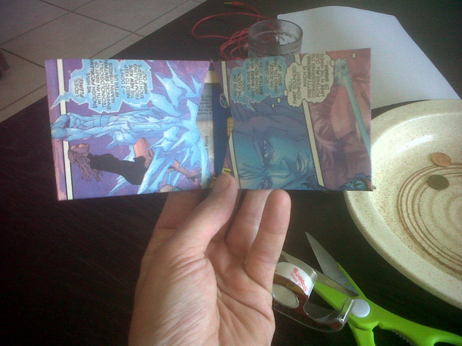 Comic Book Page Paper Wallet