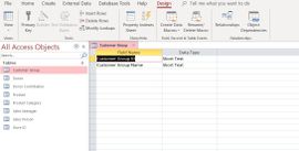 Design View Access Database