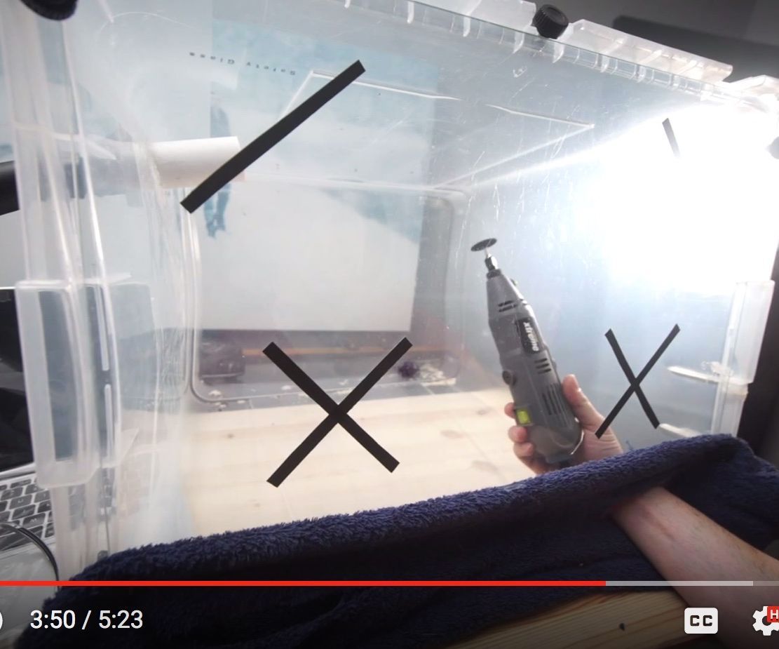 Huge DIY Clear Work-box! (to Avoid Dust)