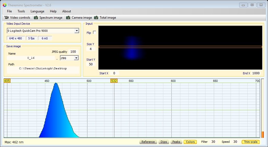 A Homemade camspectrometer for Emission and Absorption Spectra 4