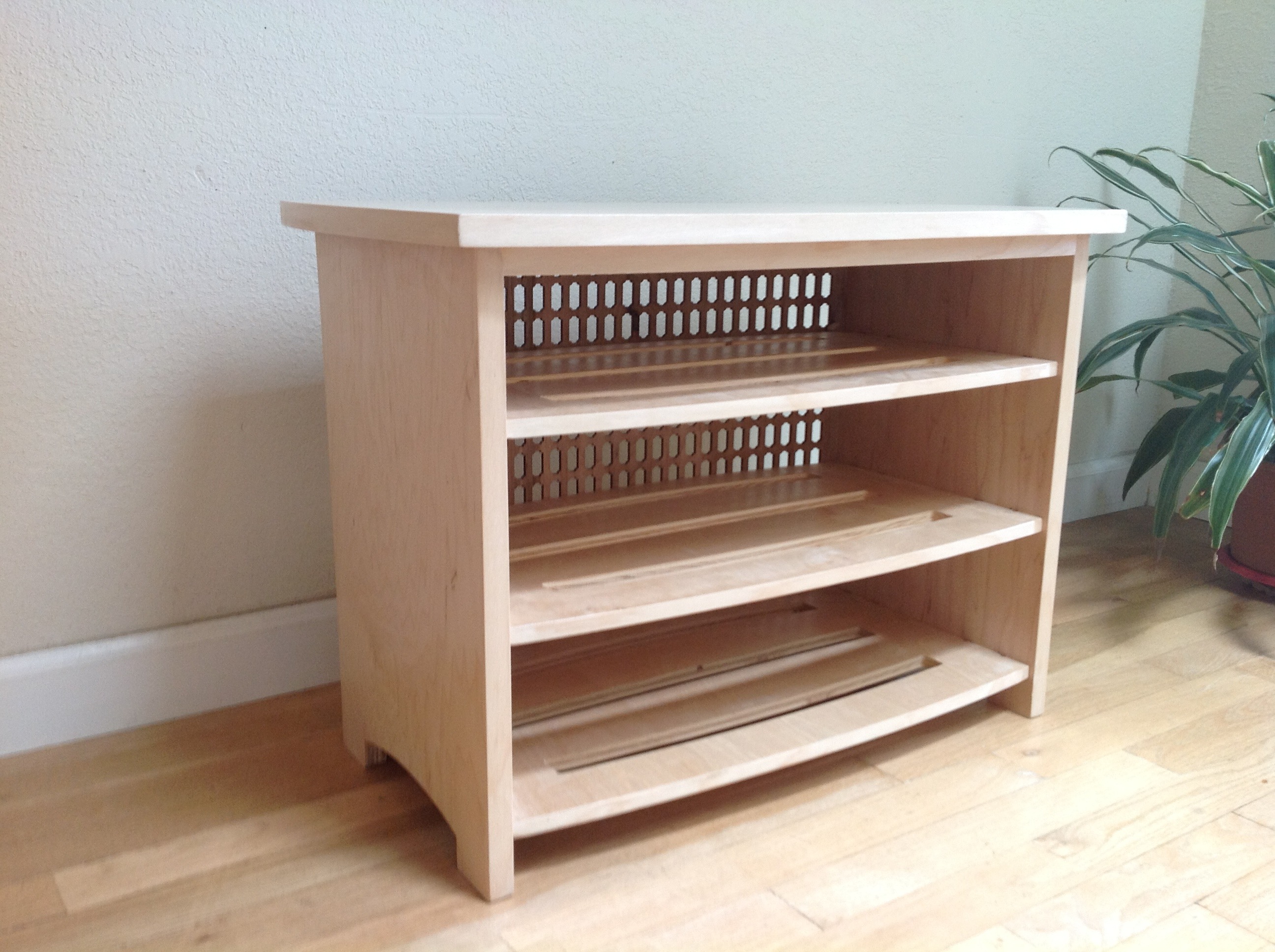 Shoe Bench Made With CNC Router and Laser