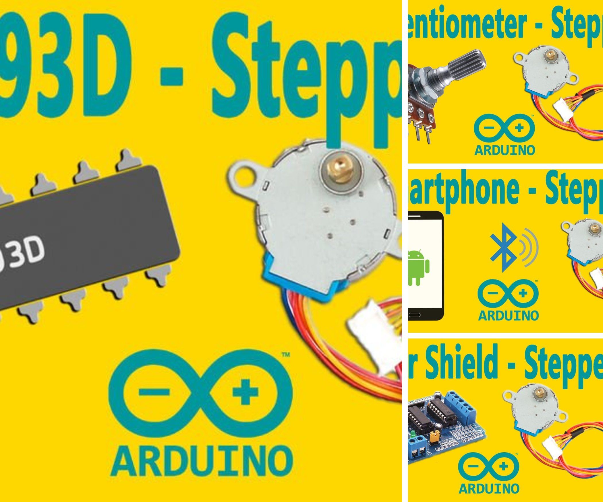 Stepper / Servo Motor Control With Arduino