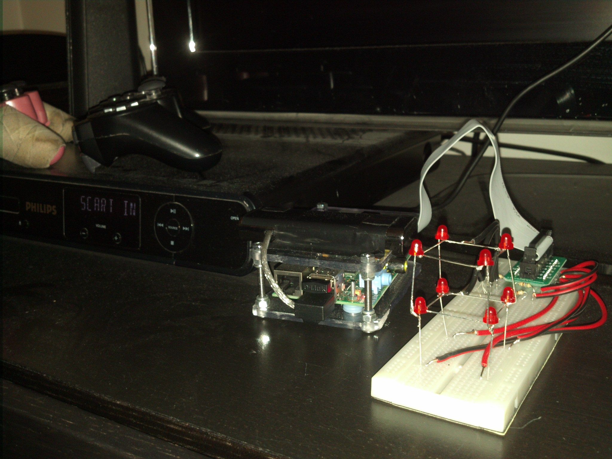 Raspberry Pi - Simple 2x2x2 Led Cube