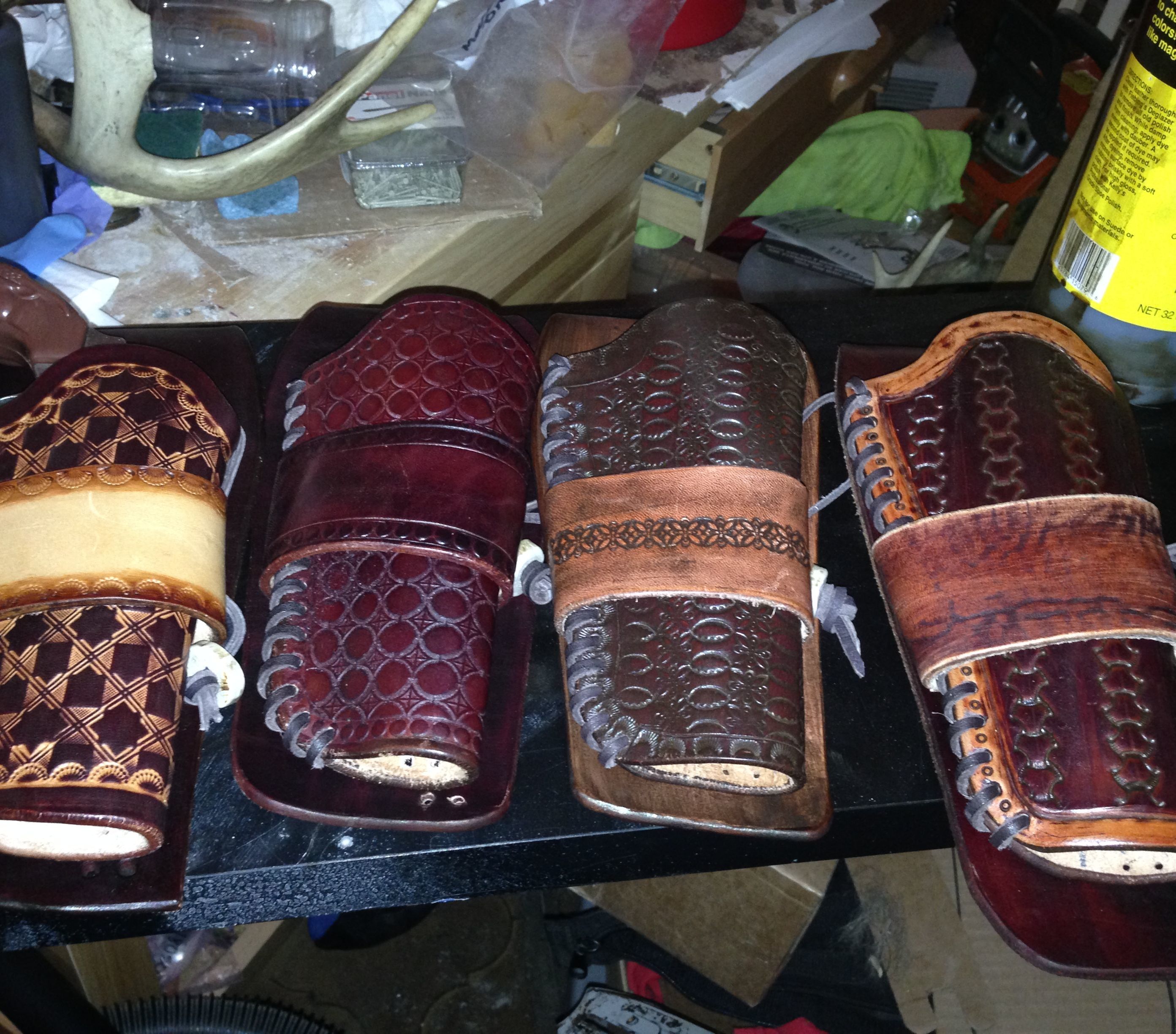 Custom Leather Cap Gun Holsters
