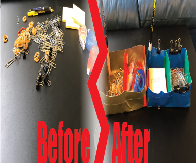 Duct Tape Table Organizer 