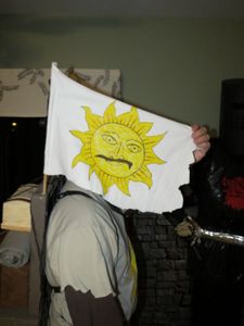 Step 3: Flag and Shirt Sun Logo Heraldry