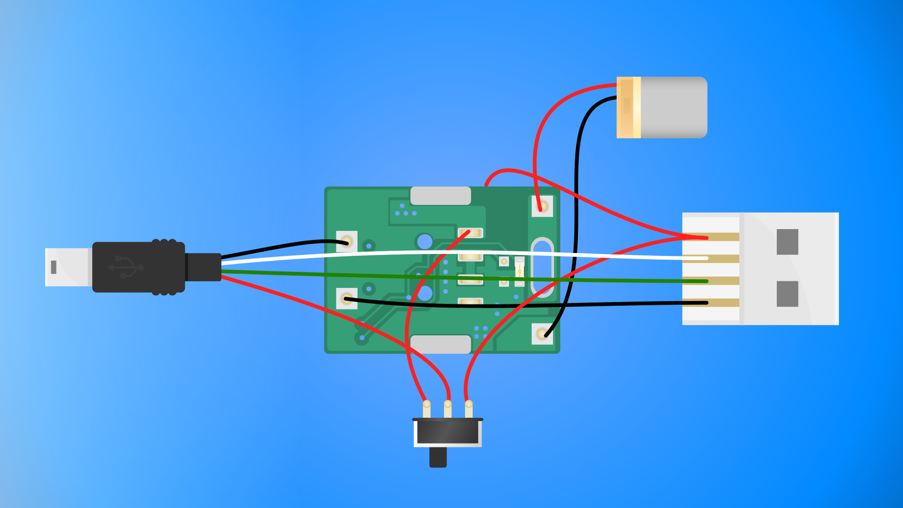 Power Bank Inside a USB Cable : 10 Steps (with Pictures) Circuit Diagram