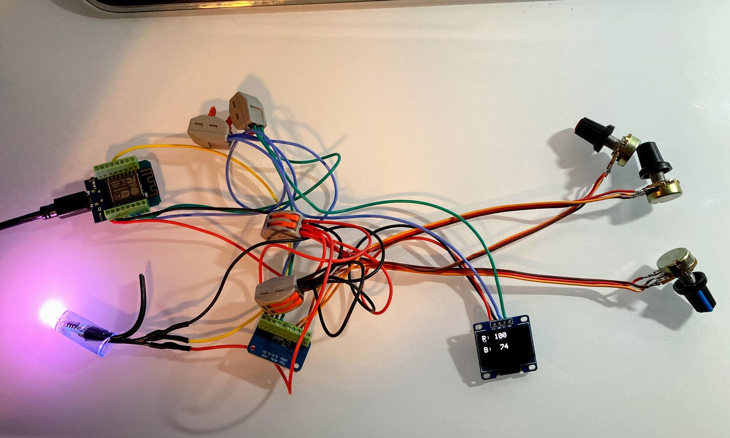 Remote Color Picker for House LEDs 4 Steps Instructables