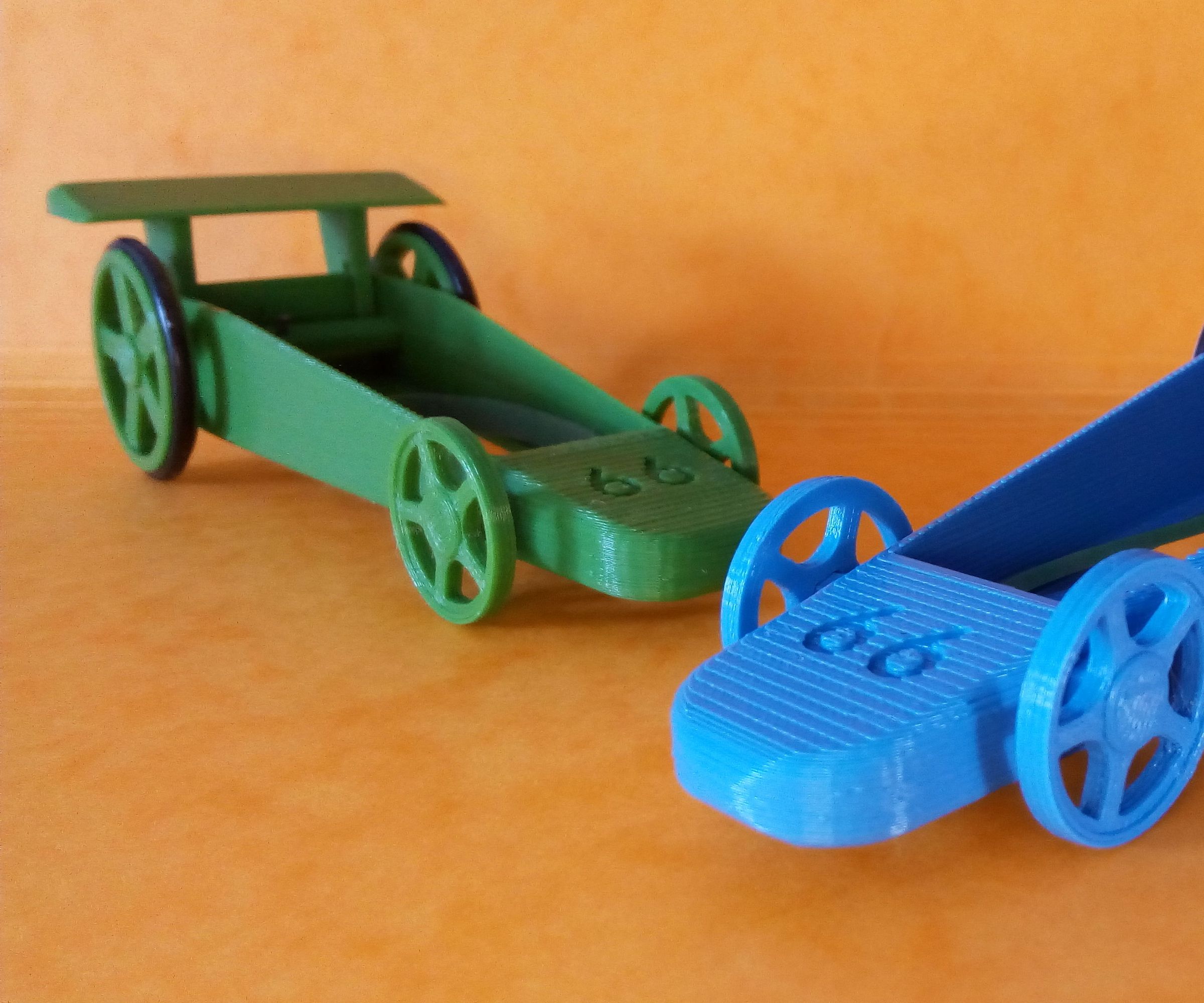 3D Printed Rubber Band Powered Car