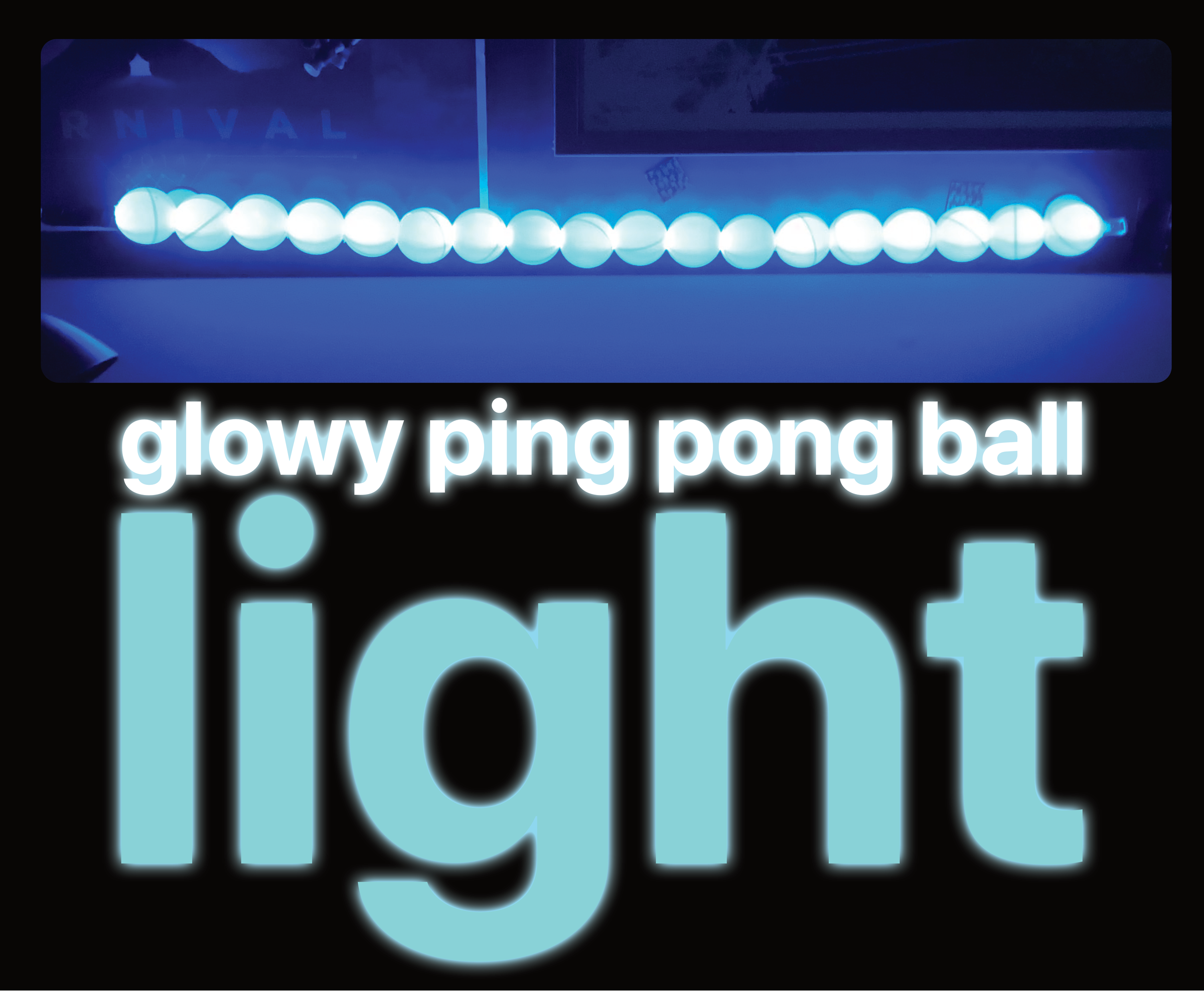 Rainbow Ping Pong Ball Light