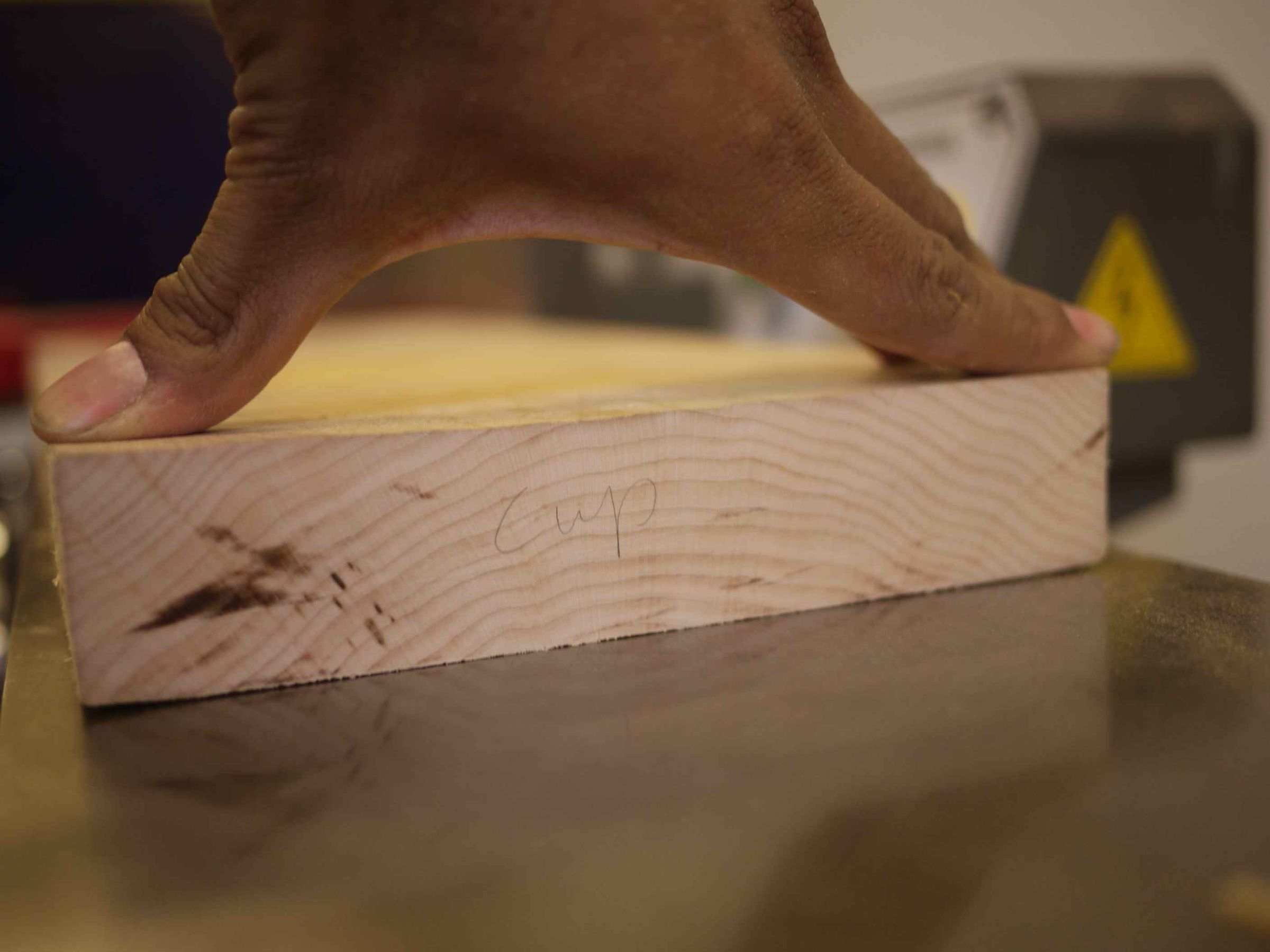 Rough Wood Milling It Square & Fixing Defects Made at 8