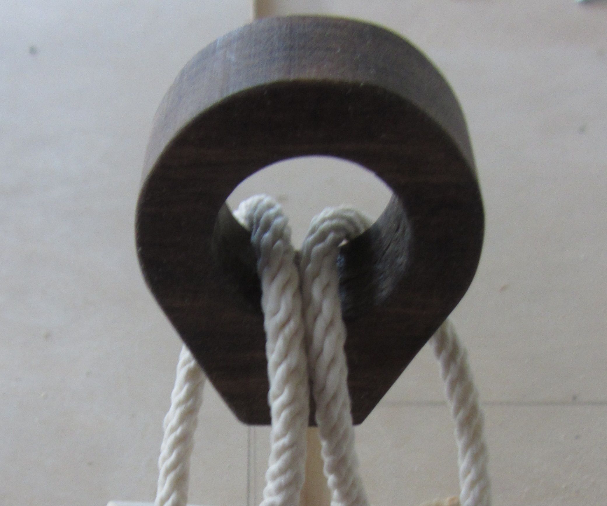 Wood Ball - Metal Ring Rope Puzzle