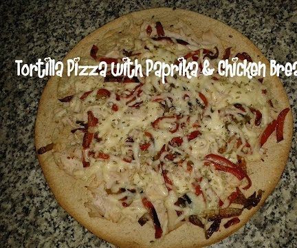 Tortilla Pizza With Paprika & Chicken Breast Recipe