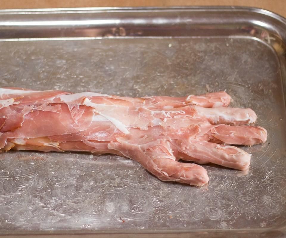 Human Hand Halloween Snack