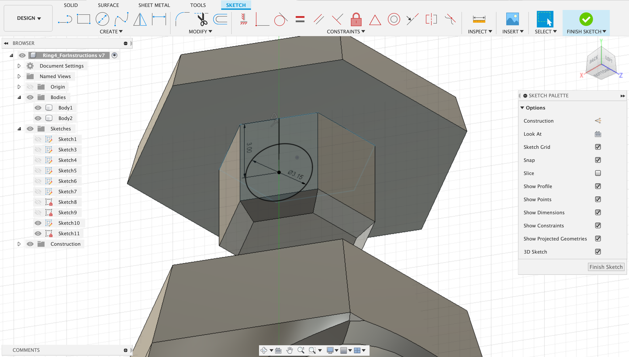 Bit Driver Ring (3D Printed, Wearable Hex Bit Driver) : 12 Steps (with ...