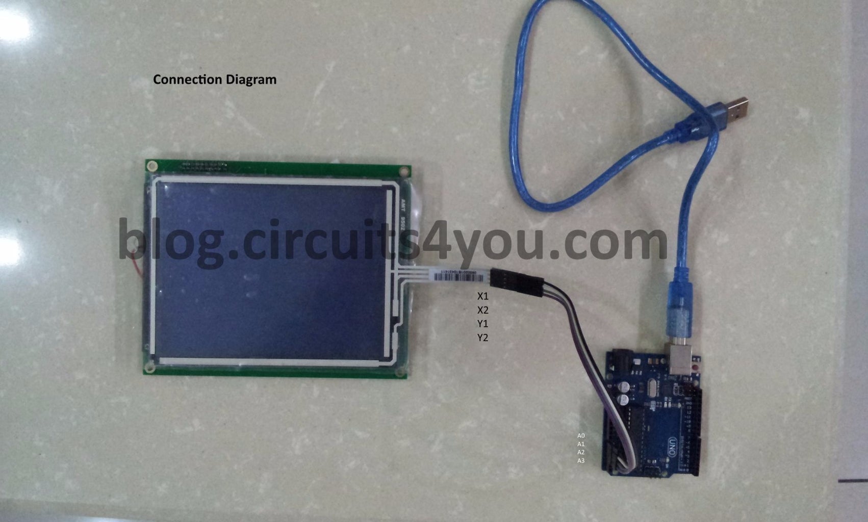 4-Wire Touch Screen Interfacing With Arduino