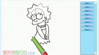 How to Draw Lisa Simpson (The Simpsons)