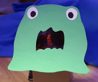 Elusive Pumpkin Ghost Decoration