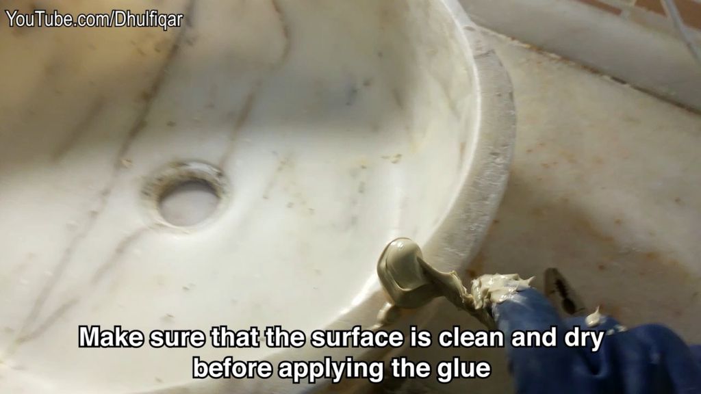 How to Install an Undermount Sink That Fell Off the Countertop (Marble ...