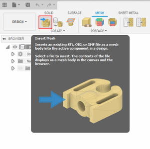 Import the STL Mesh