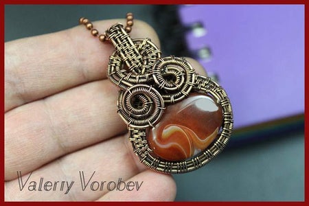 Wire Wrapped Stone Pendant Tutorial.