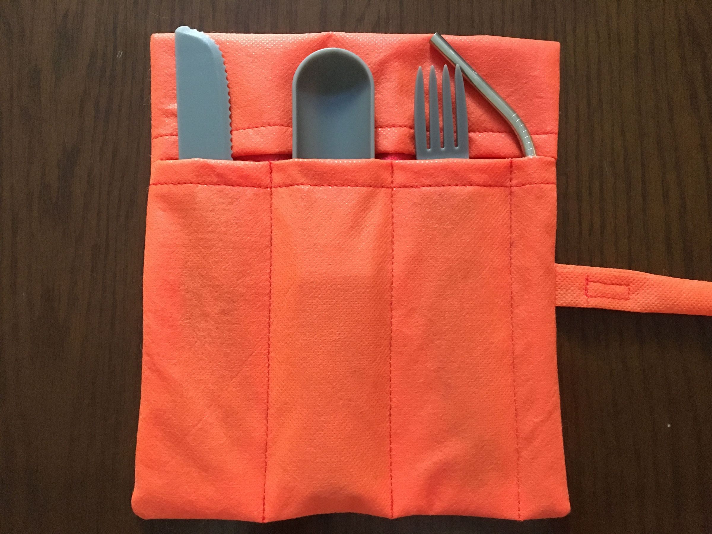 Orange Cutlery Pouch 12 Steps (with Pictures) Instructables