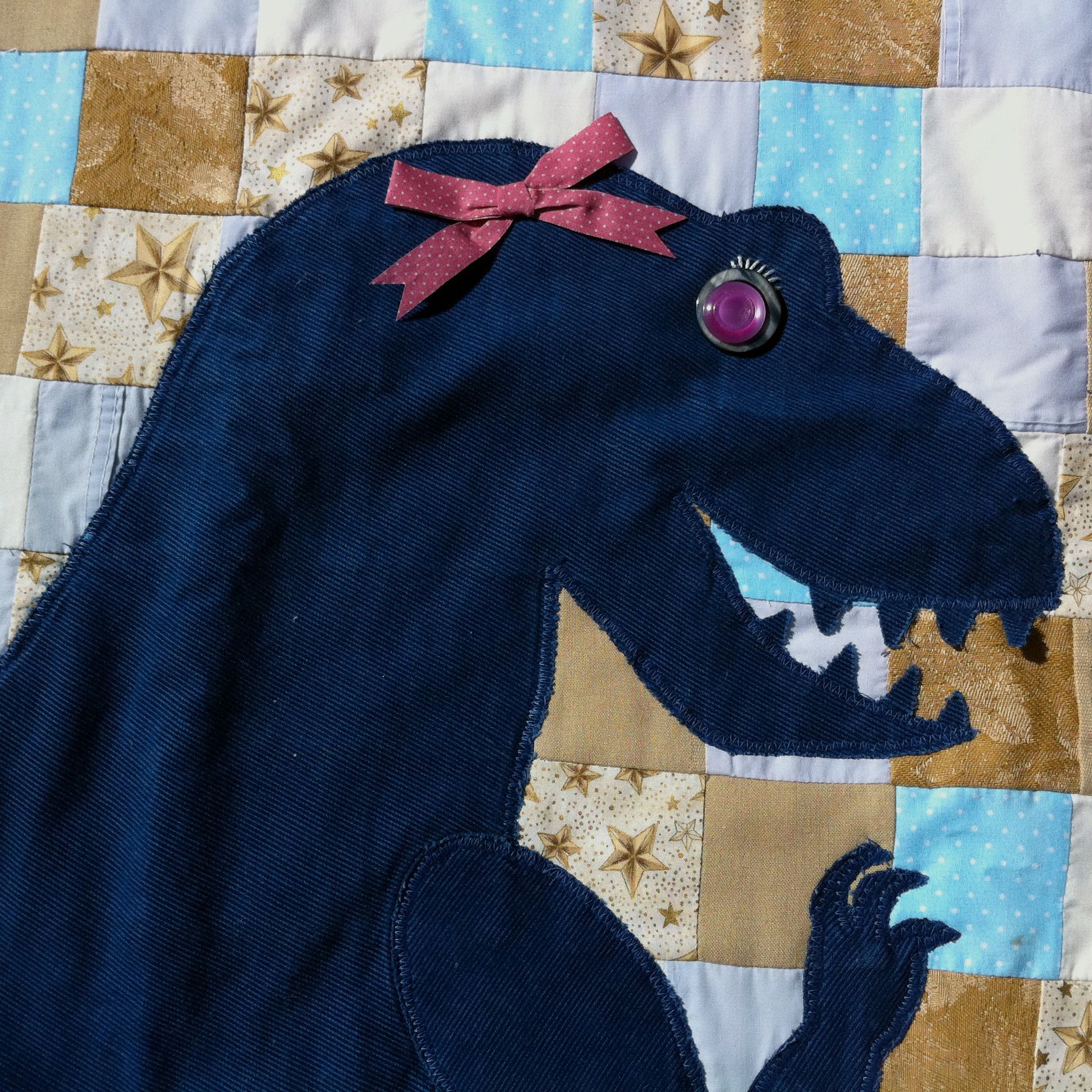 Blue Dino Quilt
