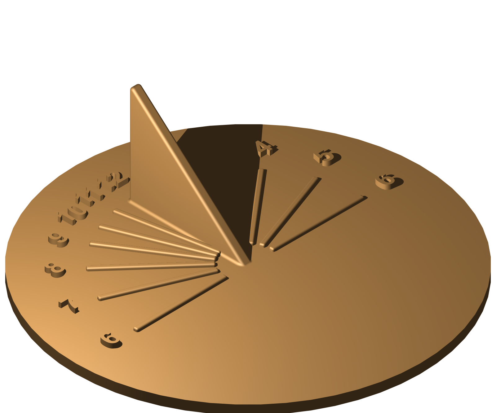 Customized Horizontal Sundial