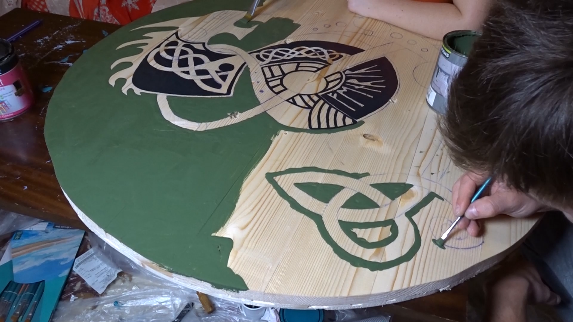 Awesome Wooden Viking Shield! Cool Viking Shield Design! : 6 Steps ...