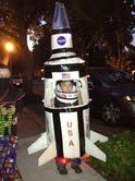 ROCKET MAN:  Saturn 5 Rocket Halloween Costume