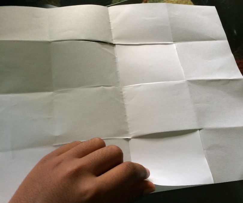 Password Foldable On Paper(Hidden section)