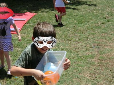 And Lastly. . . a Water Balloon Fight Followed by Squirt Guns 