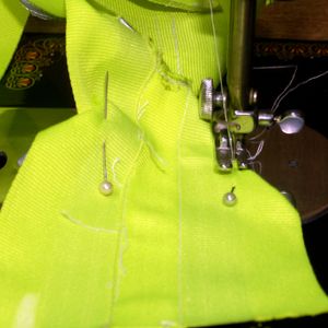 Sewing MP3 Enclosure to Armband