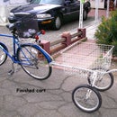 BICYCLE UTILITY CART FROM OLD GOLF PULL CART