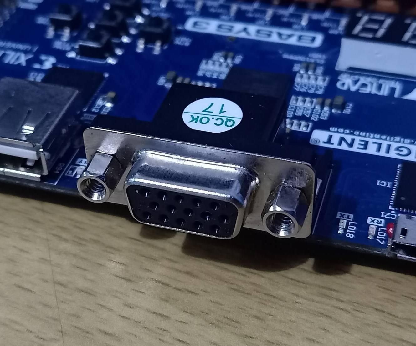 VHDL Light Source Detection: Component VGA & Time Generator