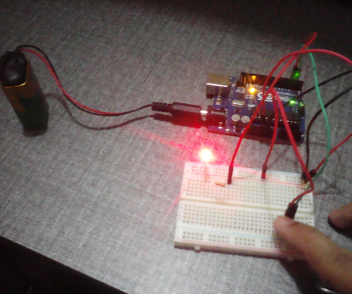 On Off LED With 1 Button