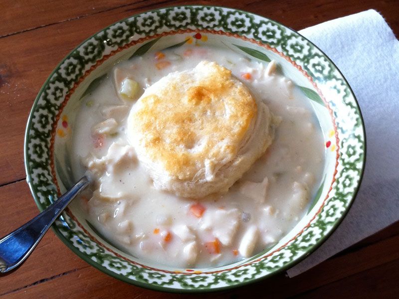 Chicken Pot Pie Dumpling Soup