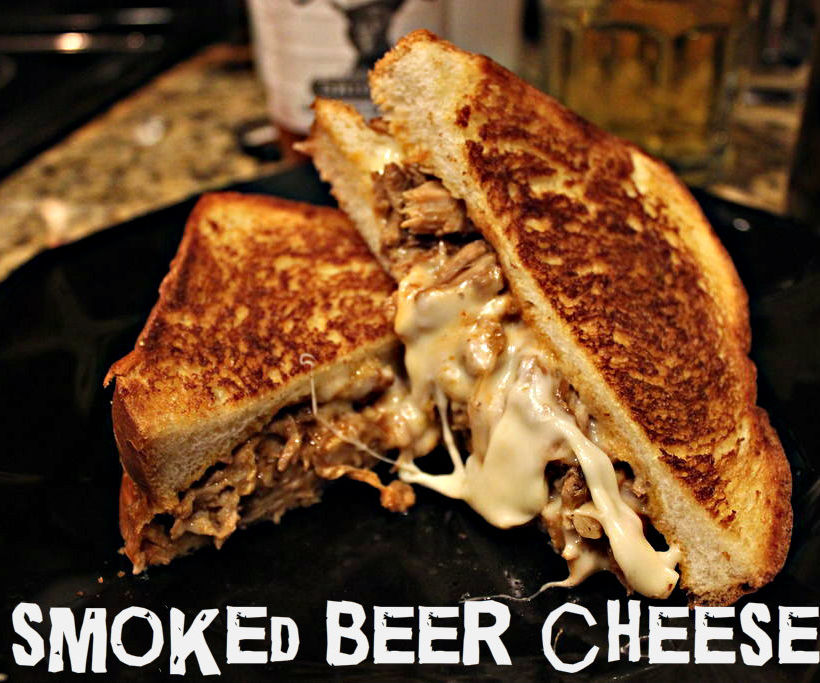 Smoked Beer-cheese Pulled Pork Sandwich!