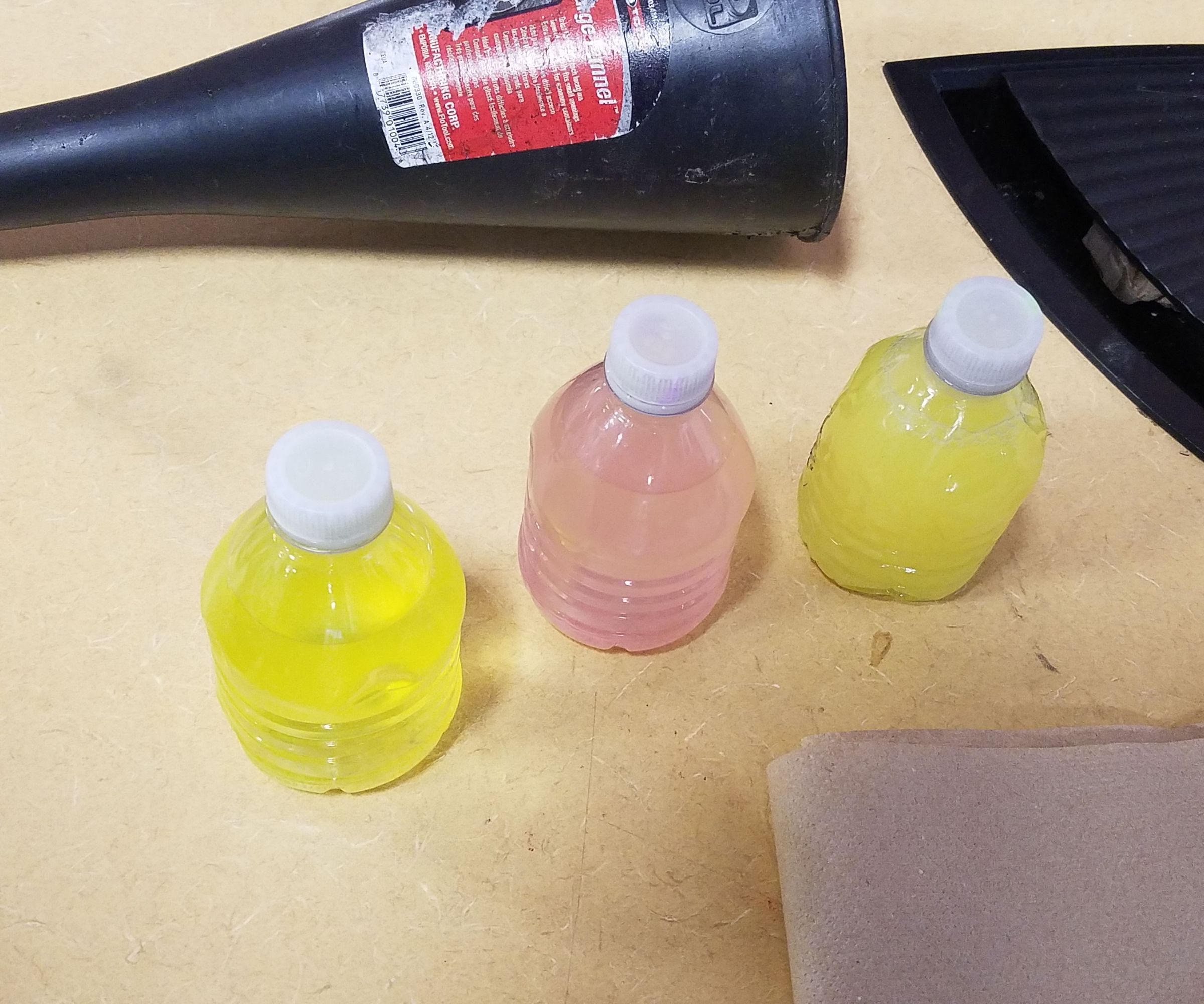 Glowing Water Bottles (with Glitter)