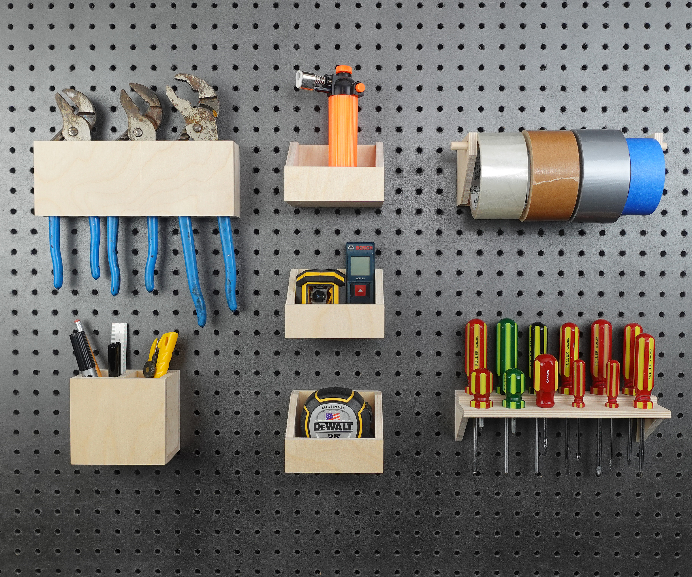 Pegboard Tools Organizer