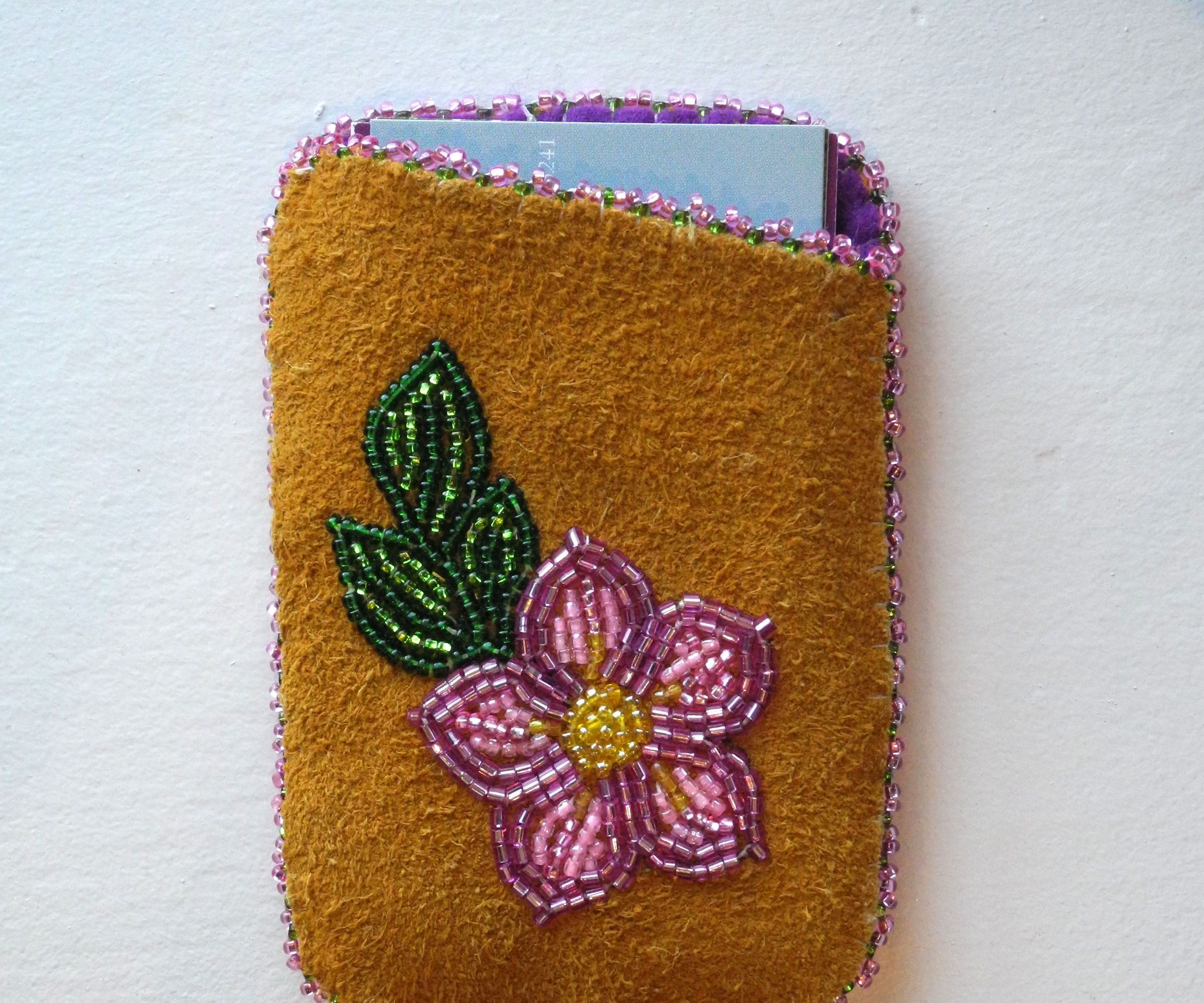 Beaded Card Holder