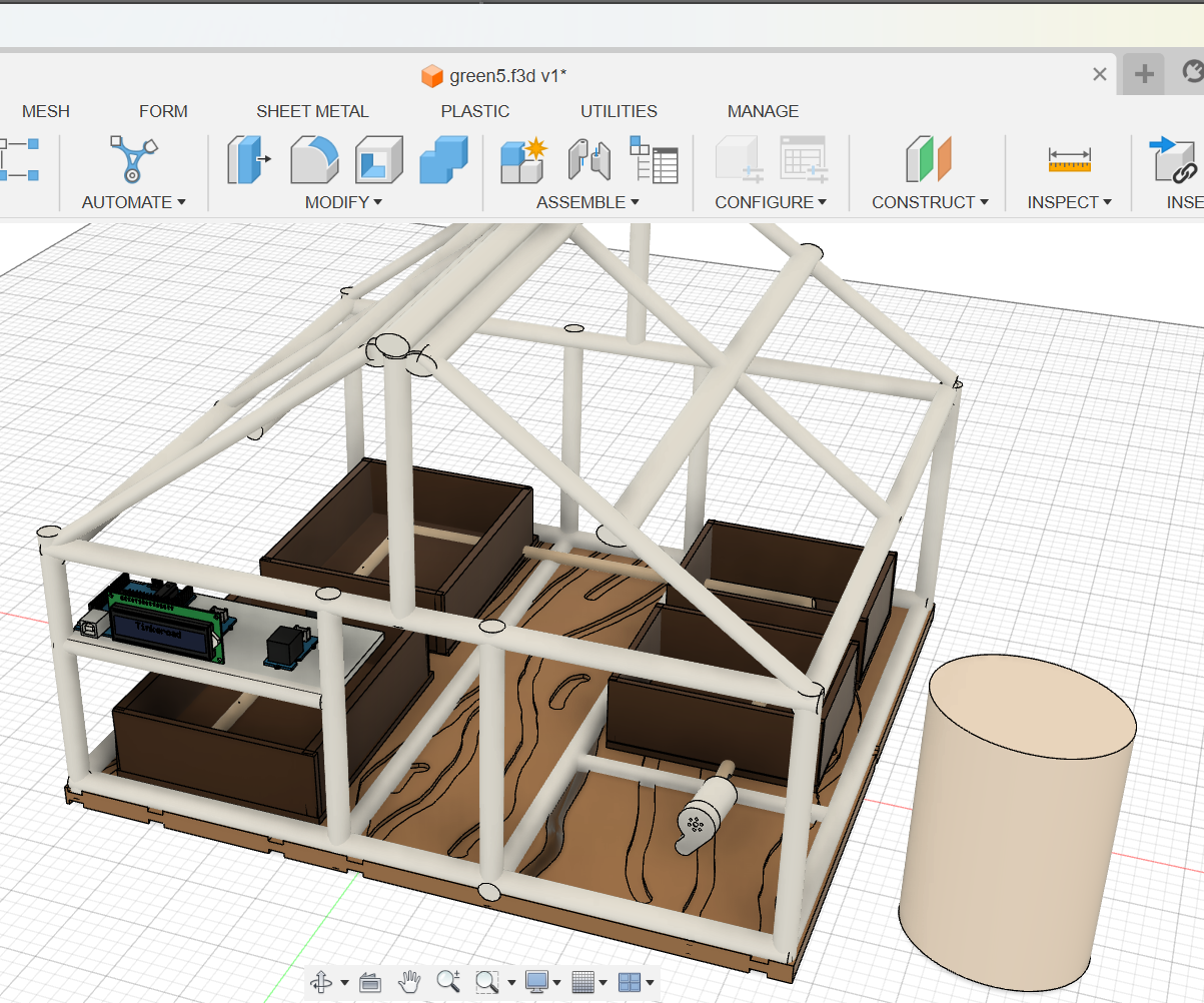 SMART GREEN HOUSE WITH PLASTIC BOTTLES