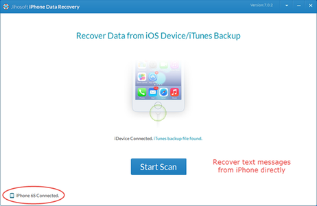 Download & Launch the Software and Connect Your IPhone to PC