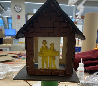 Laser Cut Bricks and Stands for Tree House