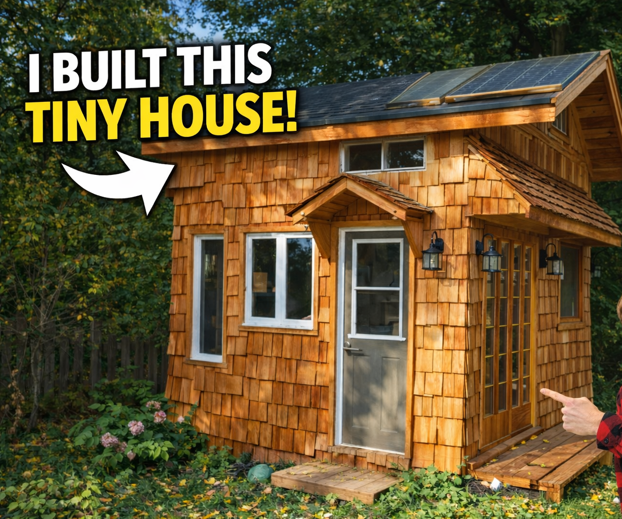 Backyard Tiny Home Built With Cedar Shingles