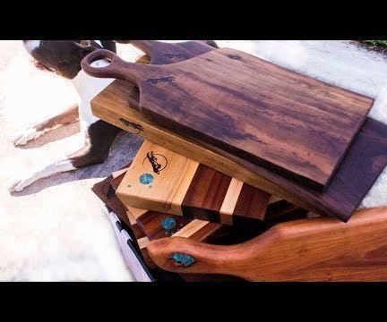 DIY Turquoise Inlaid Cutting and Charcuterie Boards