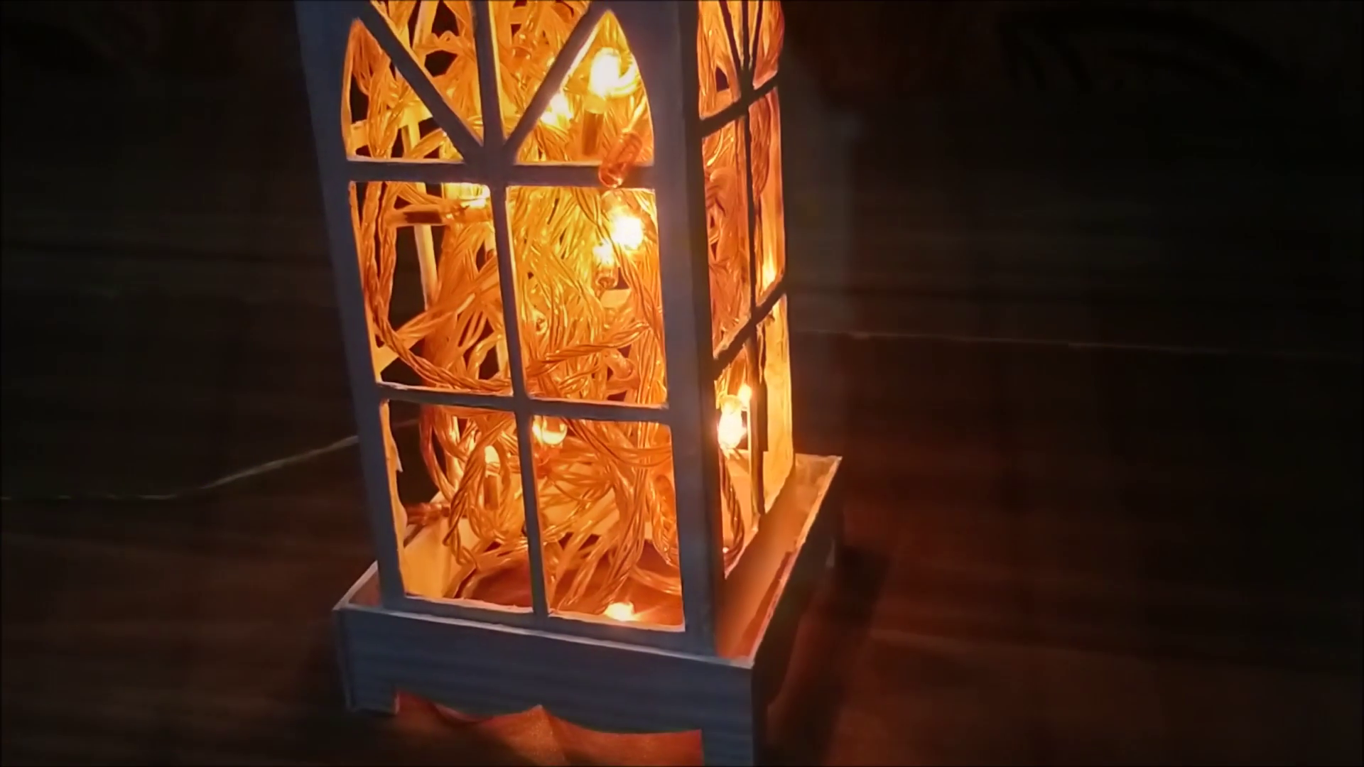 How to Make Table Lamp With Twinkle Lights / Modern Design of Light