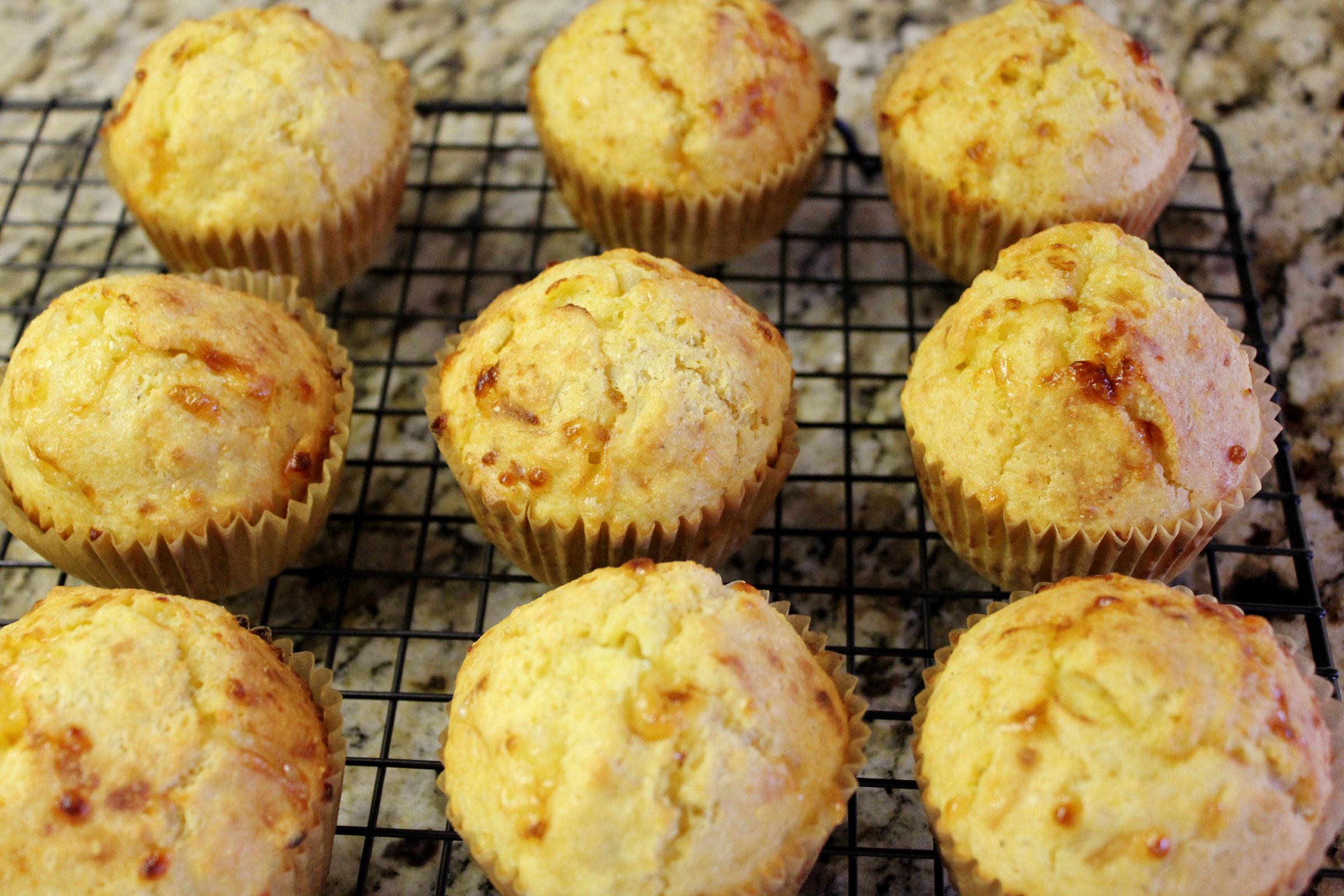 Gluten Free Turkey Cheddar Cornbread Muffins