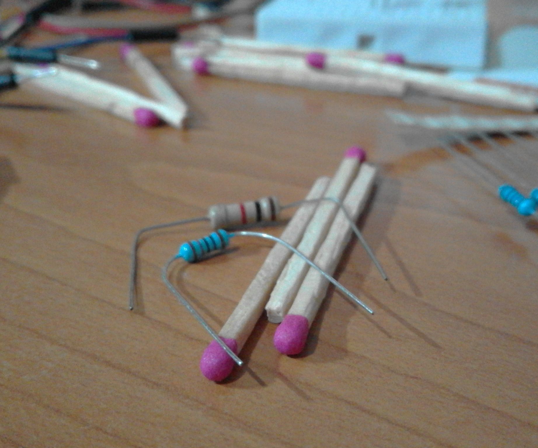 Electronic Component Lead Bending Tool (Matchsticks)