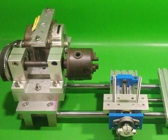 DIY Lathe CNC Machine Homemade Axis Linear Rail Slide Motion